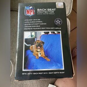 Pets-first quilted Navy blue NFL Dallas Cowboys licensed product car seat cover